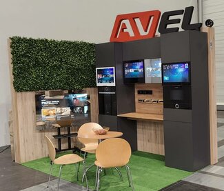 AVEL TVs at a furniture exhibition in Poland