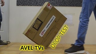 Drop test of AVEL TVs in individual packaging
