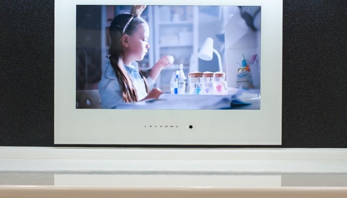 White Frame screen finish tv