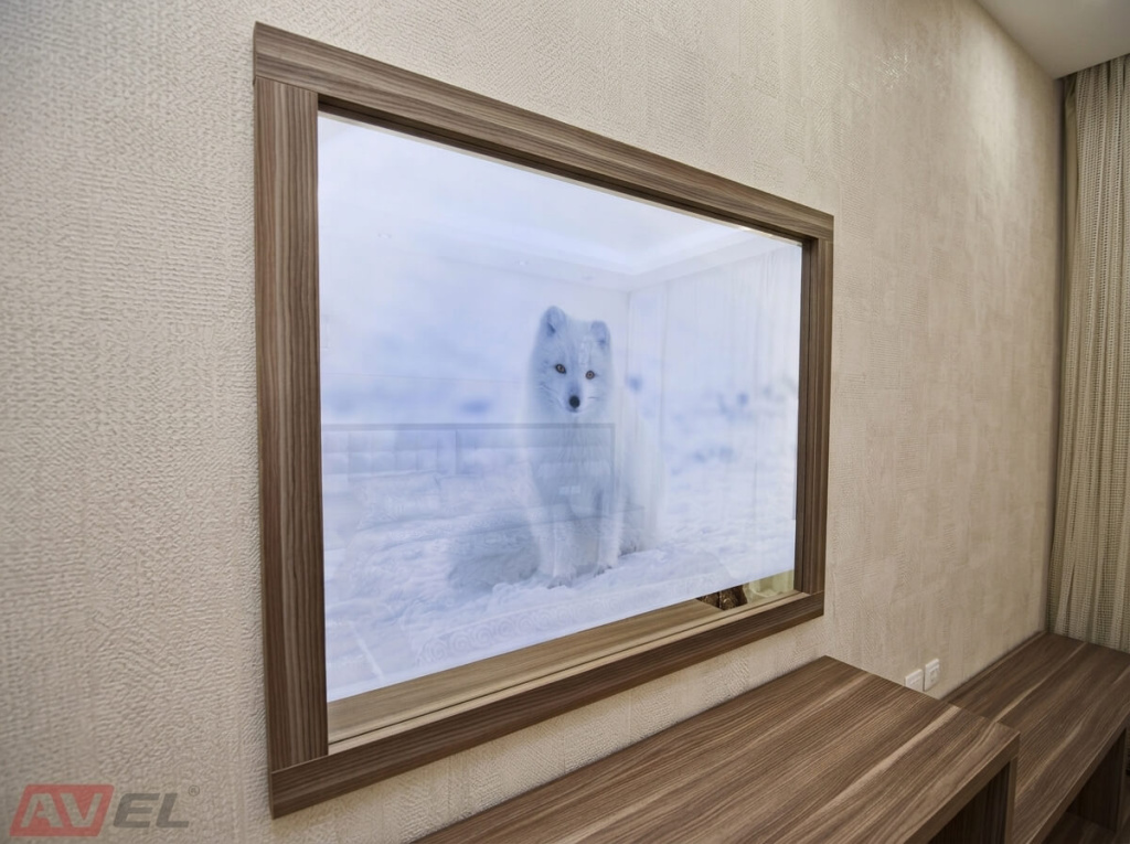 mirror framed tv