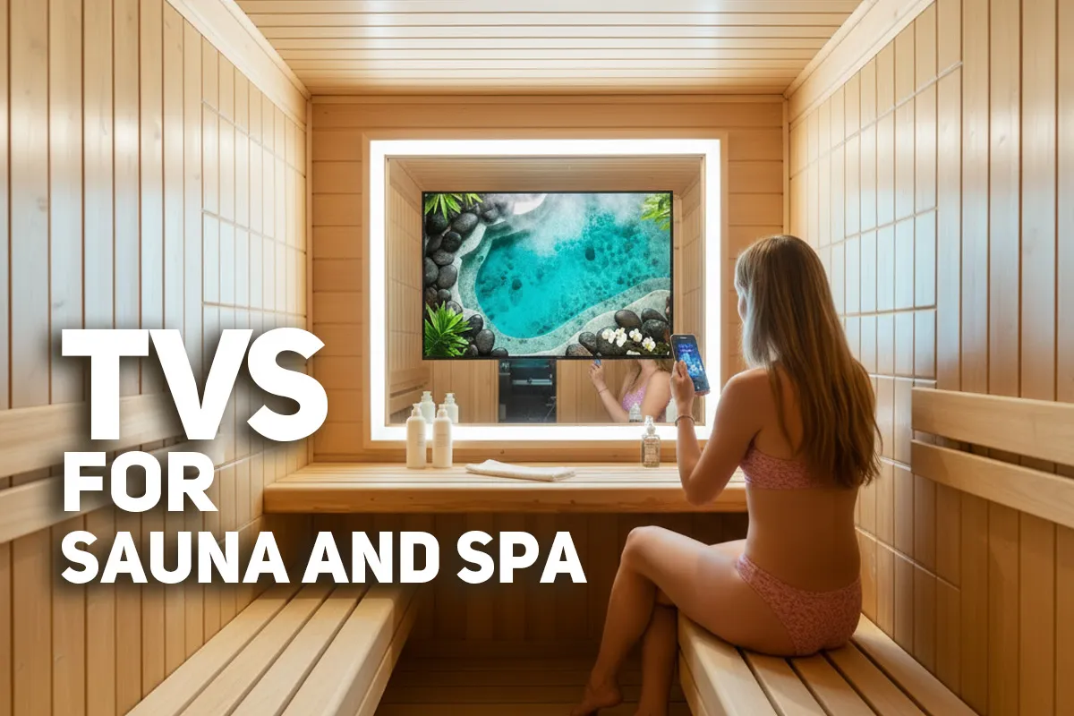 AVEL TVs for sauna and spa