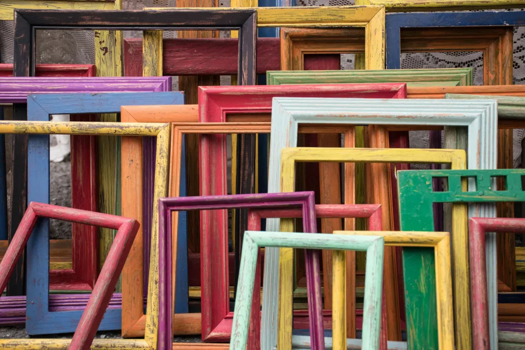 colored picture frames