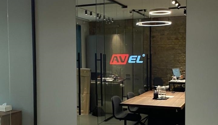AVEL office meeting room with glass walls